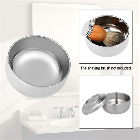 classic shave metal soap box|Stainless Steel Shaving Soap Bowl, Stainless Steel .